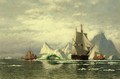 Arctic Whaler Homeward Bound Among The Icebergs - William Bradford