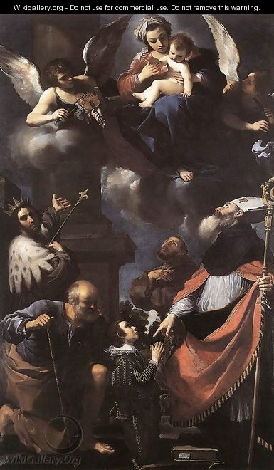 A Donor Presented To The Virgin 1616 - Giovanni Francesco Guercino (BARBIERI)