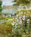 Hollyhocks2 - John Henry Twachtman