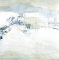 Snow Scene At Utica - John Henry Twachtman