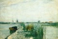 Scene Along A Dutch River - John Henry Twachtman