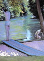 Bather Preparing To Dive Banks Of The Yerres - Gustave Caillebotte