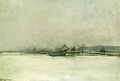 Winter Landscape With Barn - John Henry Twachtman