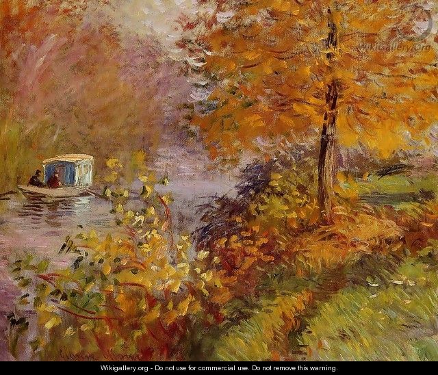 The Studio Boat3 - Claude Oscar Monet