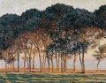 Under The Pine Trees At The End Of The Day - Claude Oscar Monet