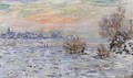 Winter On The Seine Lavacourt - Claude Oscar Monet