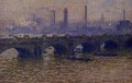 Waterloo Bridge Grey Weather - Claude Oscar Monet
