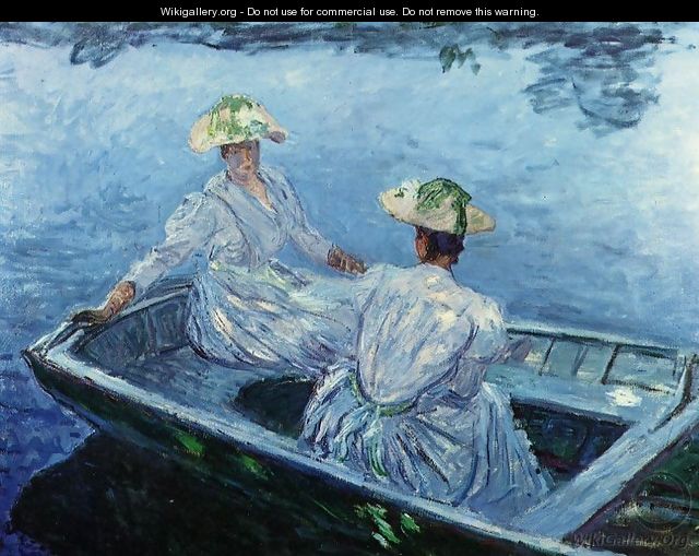 The Blue Row Boat - Claude Oscar Monet
