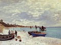 The Beach At Sainte Adresse - Claude Oscar Monet