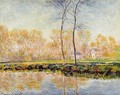 The Banks Of The River Epte At Giverny - Claude Oscar Monet
