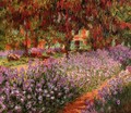 The Garden Aka Irises - Claude Oscar Monet