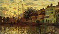 The Dike At Zaandam Evening - Claude Oscar Monet