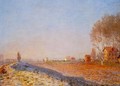 The Plain Of Colombes White Frost - Claude Oscar Monet