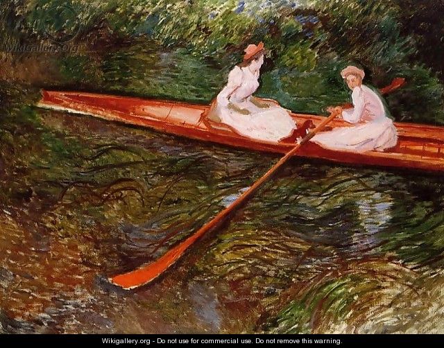 The Pink Skiff - Claude Oscar Monet