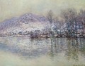 The Seine At Port Villez Snow Effect - Claude Oscar Monet