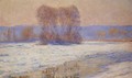 The Seine At Bennecourt In Winter - Claude Oscar Monet