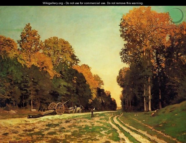 The Road From Chailly To Fontainebleau - Claude Oscar Monet