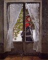 The Red Kerchief Portrait Of Madame Monet - Claude Oscar Monet