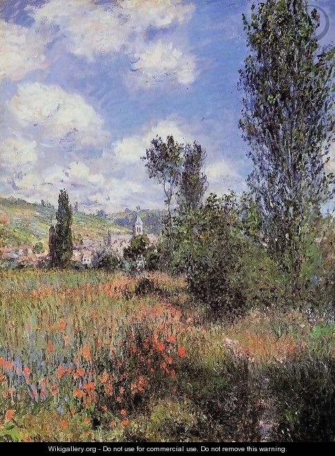 Lane In The Poppy Fields Ile Saint Martin - Claude Oscar Monet