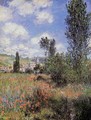 Lane In The Poppy Fields Ile Saint Martin - Claude Oscar Monet