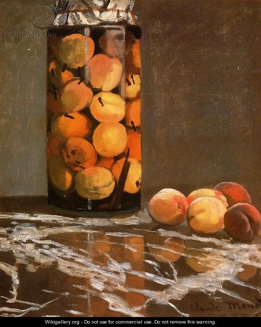 Jar Of Peaches - Claude Oscar Monet