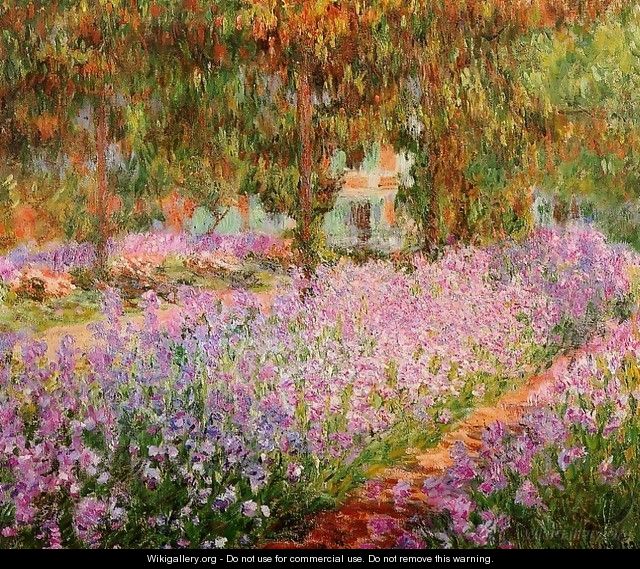 Irises In Monets Garden - Claude Oscar Monet