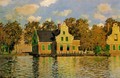 Houses On The Zaan River At Zaandam - Claude Oscar Monet