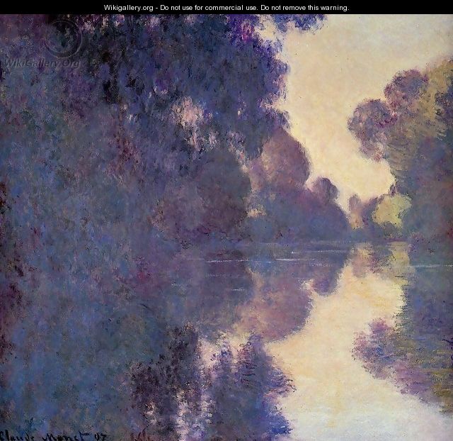 Morning On The Seine Clear Weather - Claude Oscar Monet