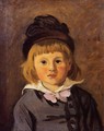 Portrait Of Jean Monet Wearing A Hat With A Pompom - Claude Oscar Monet