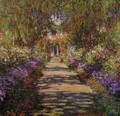 Pathway In Monets Garden At Giverny - Claude Oscar Monet