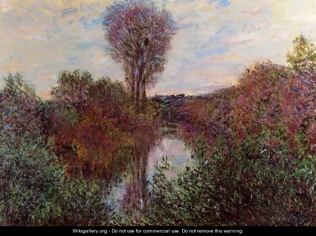 Small Arm Of The Seine At Mosseaux - Claude Oscar Monet