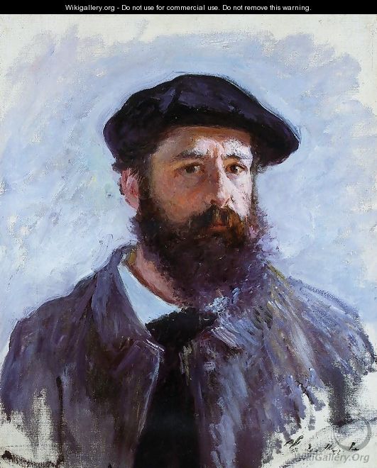 Self Portrait With A Beret - Claude Oscar Monet