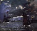 Seascape Night Effect - Claude Oscar Monet