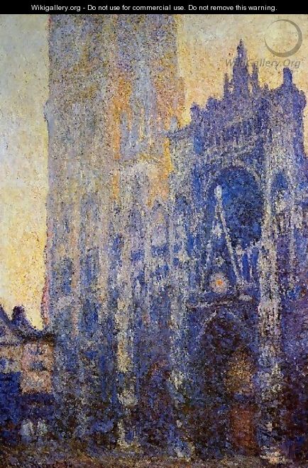 Rouen Cathedral The Portal Morning Effect - Claude Oscar Monet