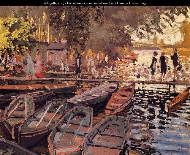 Bathers At La Grenouillere - Claude Oscar Monet Bathers At La Grenouillere - Claude Oscar Monet