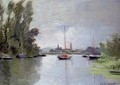 Argenteuil Seen From The Small Arm Of The Seine - Claude Oscar Monet