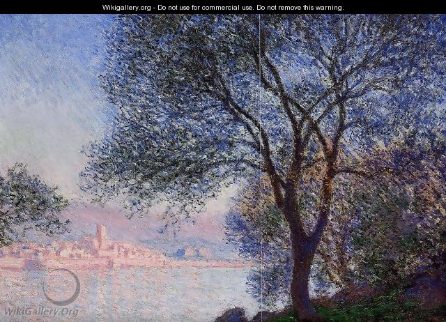Antibes Seen From The Salis Gardens - Claude Oscar Monet