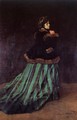 Camille Aka The Woman In A Green Dress - Claude Oscar Monet