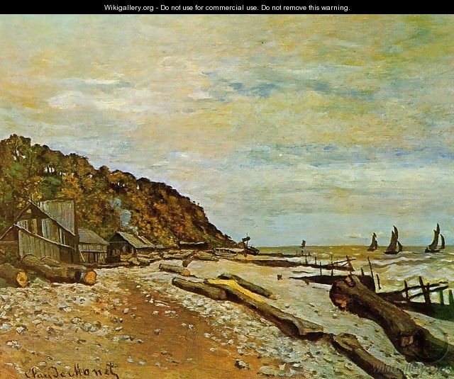 Boatyard Near Honfleur - Claude Oscar Monet