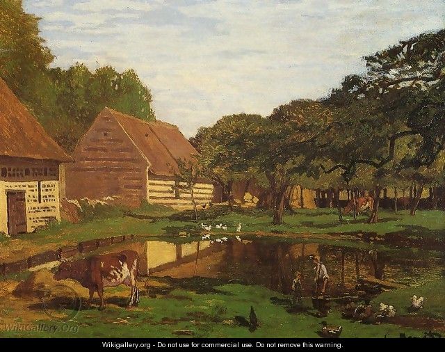 Farmyard In Normandy - Claude Oscar Monet