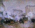Exterior Of The Saint Lazare Station Arrival Of A Train - Claude Oscar Monet