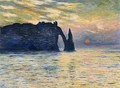 Etretat Sunset - Claude Oscar Monet