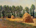 Haystacks At Giverny - Claude Oscar Monet