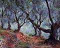 Grove Of Olive Trees In Bordighera - Claude Oscar Monet