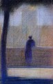 Man Leaning On A Parapet - Georges Seurat