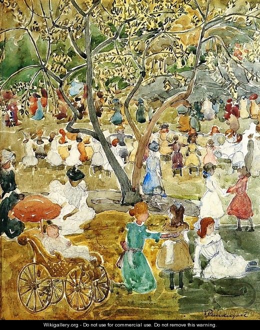 May Party Aka May Day Central Park - Maurice Brazil Prendergast