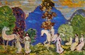 Rider Against Blue Hills - Maurice Brazil Prendergast