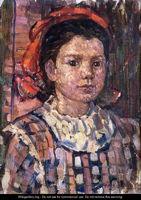 Portrait Of A Young Girl - Maurice Brazil Prendergast