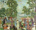 Park Scene Near Bay - Maurice Brazil Prendergast