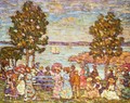 The Holiday Aka Figures By The Sea Or Promenade By The Sea - Maurice Brazil Prendergast